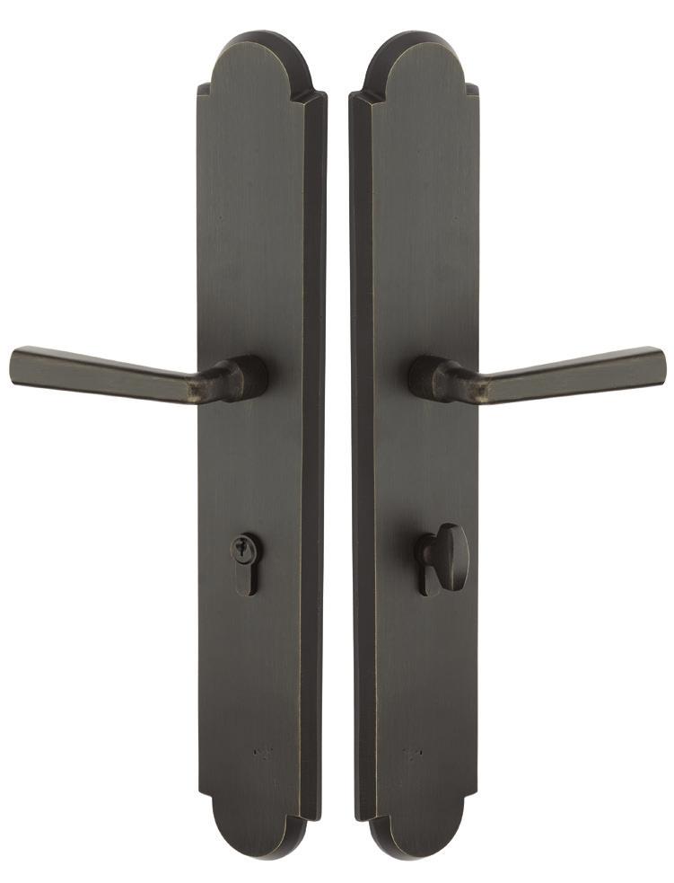 LARGE MULTI POINT ENTRY SETS Each Multi Point Lock Trim now includes the Spring Assist function which returns the lever to the neutral position and eliminates sagging handles.