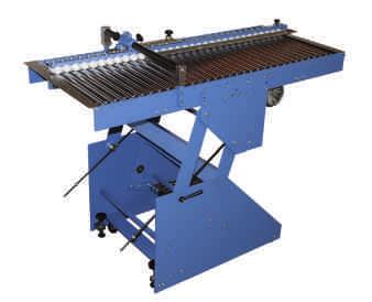 rollertable of a cutting unit.