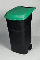 RO-2110-BBLU Roll-out container 100 L with bottle lid Black/Blue Polypropylene WASTE bin