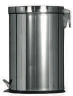 12 Liter bin available also with a metal liner (ref.