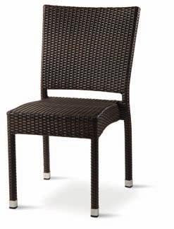 GS 902 Sedia impilabile, struttura in alluminio, rivestimento in polietilene spessore tubo 1,5 mm Stackable chair, aluminium