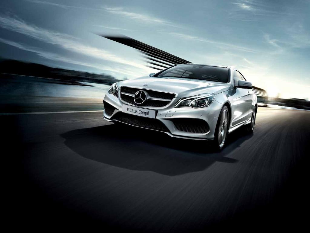 E-Class Coupé The E-Class Coupé design is unmistakable, featuring an unusual synthesis of sporty ELEGANCE.