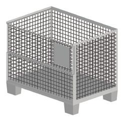 Euro Crate 5FDIV00120 100 H x 80 B x 120 L 85,0 Safety at work Advanced Guard Rail Suitable for every common facade-and modular scaffolding systems (Ø48 mm); can be assembled from the top floor as