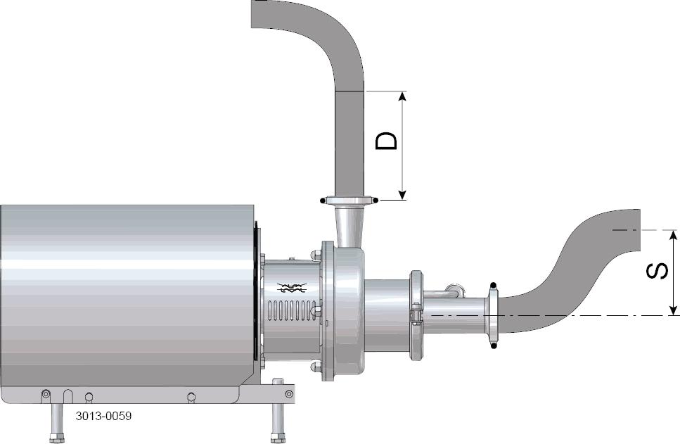 the shaft seal, the medium will drip from the slot into the bottom of the adapter. In this instance, Alfa Laval recommends placing a drip tray underneath the slot to collect the liquid.