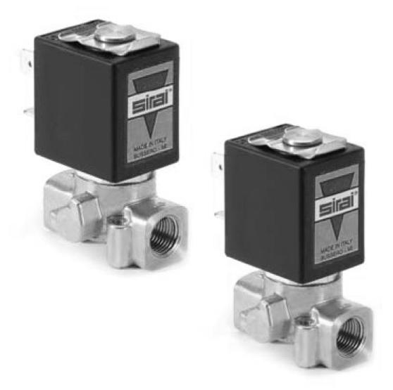 direct acting brass or stainless steel bodies G 1/8" 2/2 L172 L176 Direct acting solenoid valve.