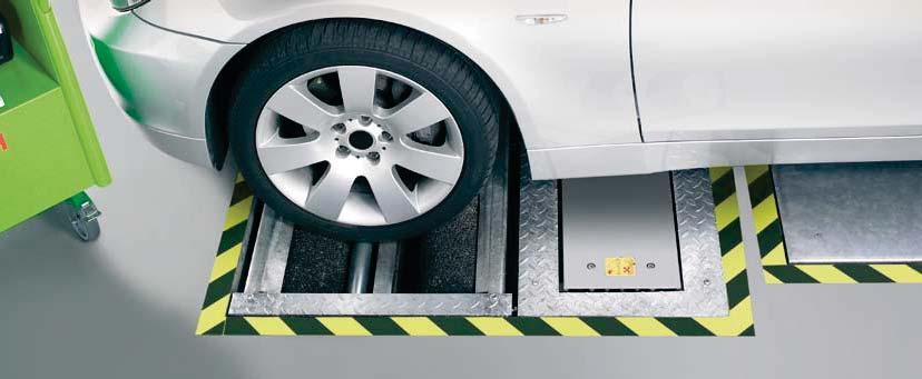 SDL 43xx: The complete test lane for brakes, suspension and vehicle track Complete: Modern passenger car brake testing system, test lane SDL 43xx The components of the SDL 43xx series from Bosch can