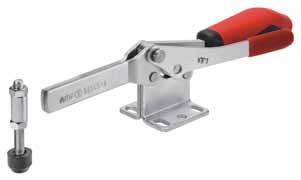 Ergonomic, oil-resistant handle with large grip surface and soft components. Complete with tempered, galvanized clamping screw 6885 and sleeve to weld on.