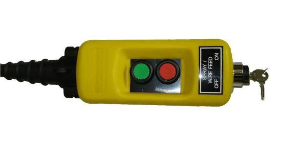 Variable deflected spray from 0 to 75 Degrees Technical data. Maximum Current Compressed Air Characteristic 200 Amps 0.6m3 / min @ 4.