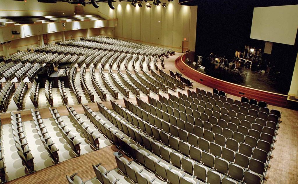 APPLICATIONS Worship Quattro provides places of worship a seating solution that offers your congregation exponentially more comfort with individual seats for each patron instead of