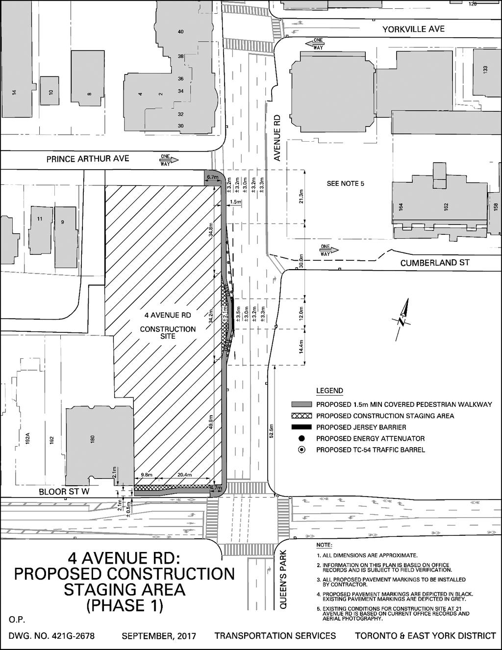 Construction Staging Area (Phase 1) - 4 Avenue Road