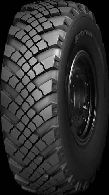 tube-type truck tyre with all-steel casing is designed for mounting on all-position Intended for use on four-wheel-drive vehicles KAMAZ Increased traction on rough surfaces
