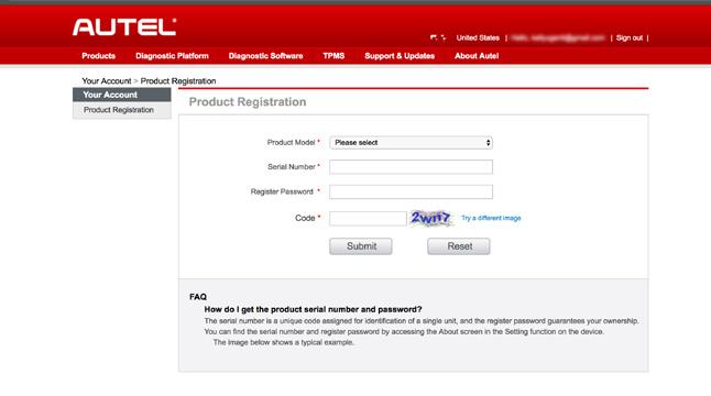 QuickStart Guide Registration This Tool Must Be Registered To Download Free System Updates Please Note: The following instructions are compatible