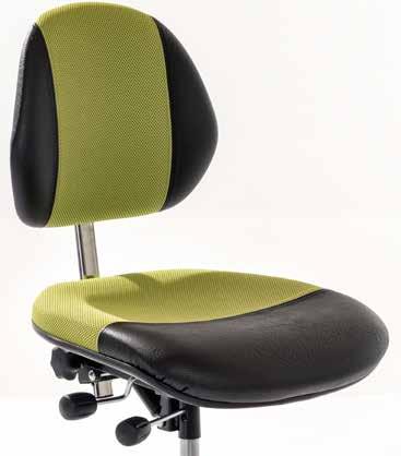 adjustment of seat and backrest. Seat: W 44 x D 44 cm Backrest: W 37 x H 33 cm DUO high Item no.
