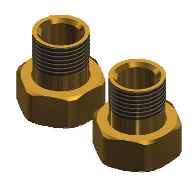 ..30nm Copper 3/4 flat face adaptor Short adapters from ¾ Euroconus to ¾ flat face male are used to facilitate the use of