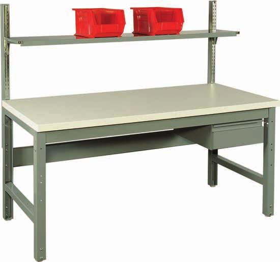 AP Series Work Benches Basic Bench: Plastic Laminate Top, Adjustable Legs w/glides, Aprons & Stringer MODEL NO. AP-4830 48 W x 30 D AP-6030 60 W x 30 D AP-7230 72 W x 30 D ACCESSORIES MODEL NO.