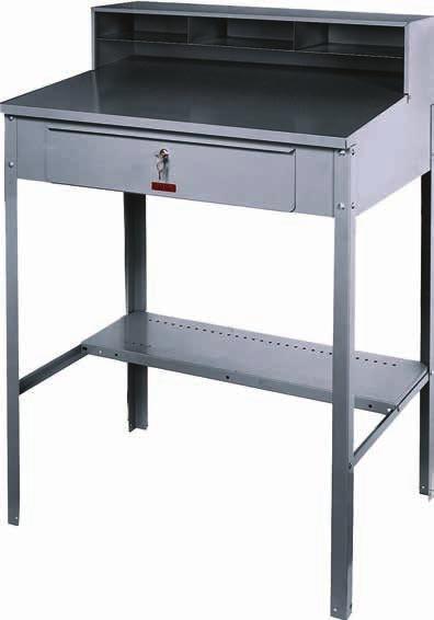 #409 Cabinet Desk Set-Up/All Welded Heavy Duty All Welded Construction, size is 36 wide x 25 deep x 43 high