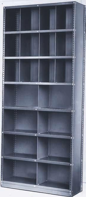 Economical shelving keeps total system cost at a minimum without compromising accessibility.