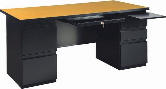 Three file drawers with full height sides to accommodate hanging files. 1.25 in.