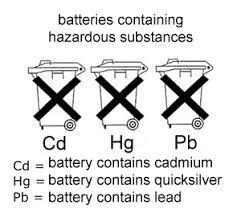 1. Current status Batteries must be labelled as follows (Art.
