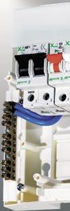freely configurable RCD ways on split load boards Ample wiring space across