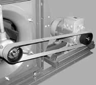 3) balanced. They are fastened to the shaft of the motor or fan by means of a clamping bush. Flat Belts The flat belt drives employed are made using the most modern technology and materials.