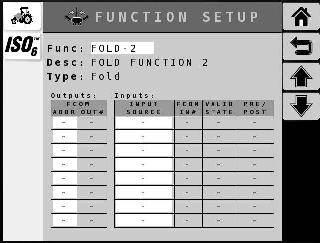 Active Inactive 6. Press the FCOM Input # box and enter the input number of the selected FCOM. Input # is found on the harness.