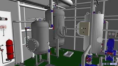 Lubricating System, - Compressed Air System, Sanitary Water System, - Sewage Treatment Plant, - Bilge, - Water Mist System, - CO2 System, - Bridge The simulator