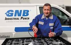 Motive Power > Service Battery and Charger Service Energy Solutions Keeping your business on the move GNB is the expert Who could do this job better than the professionals from a company with more