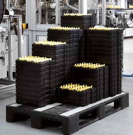 If desired, plastic pallets can be produced in a version which is electrically