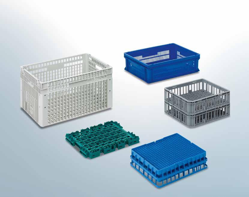 Washing Crates SPECIALISED PRODUCTS Containers for chemical cleaning.