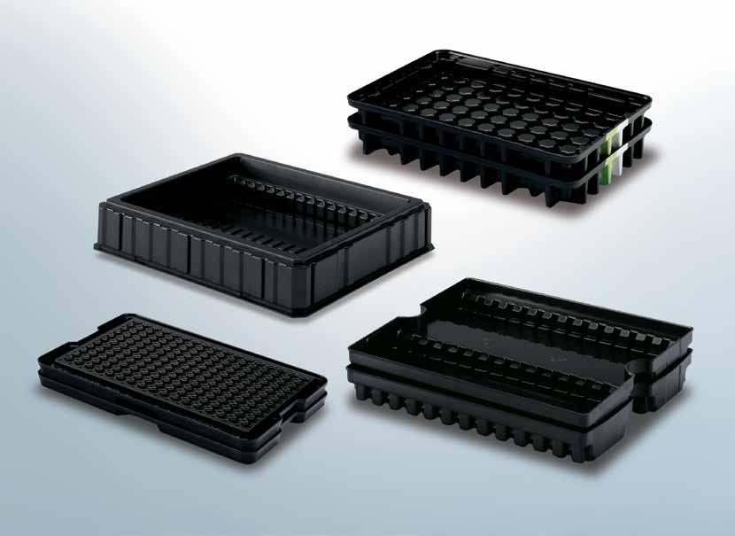 Thermoformed ESD Thermoforming ESD 3 10 Thermoformed ESD component holders for protection against electrostatic discharge Electronic