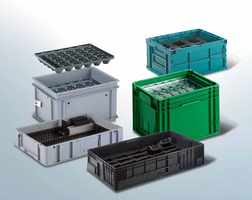 Component Holders in the Container THERMOFORMED COMPONENT HOLDERS Transport safety If precision parts need to be delivered in a plastic container, it makes sense to first secure these parts in a