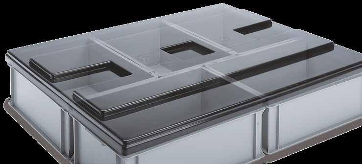 mm high Slip lid 3-223-1 800 x 600 mm for 120 mm high Slip lid with strap recesses 21-0600 800 x 600