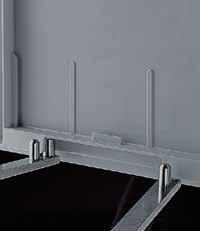 container height) 3 4 Double-walled corners Horizontal take-up Four cylindrical openings in