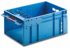 8 kg KT-container 15-6432-650 2 External Dimensions: 600 x 400 x 320 mm Internal Dimensions: 568 x 368 x 306 mm Volume: 60 litres Weight: 2.
