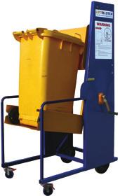 Designed to lift up to 50kg at a time, the Ecolift is perfect for schools, small offices and local councils that dispose of paper and general waste and are required to empty their wheelie bins once