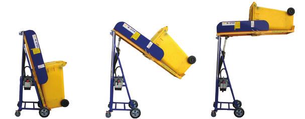 The small foot print and lean build make it ultramanoeuvrable and the tough electro-hydraulic operation makes it perfect for lifting heavier bins that weigh up to 150kg.
