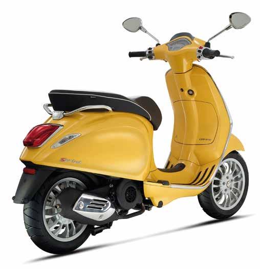 The Vespa Sprint has the charisma of the Vespa tradition, a world style icon and symbol of an Italian lifestyle