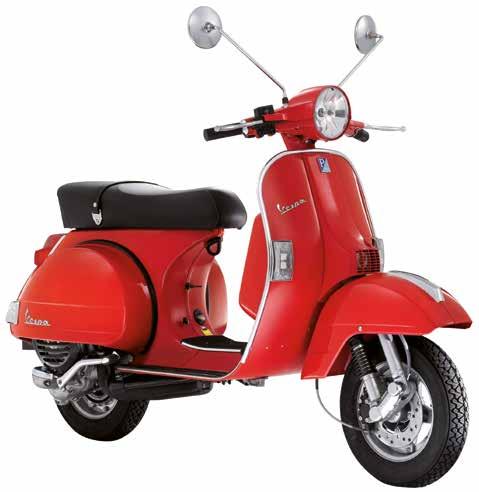ROSSO DRAGON NERO LUCIDO MONTEBIANCO VESPA PX 125 / 150 The model closest to the legendary original Vespa, the PX has captured millions of hearts with its