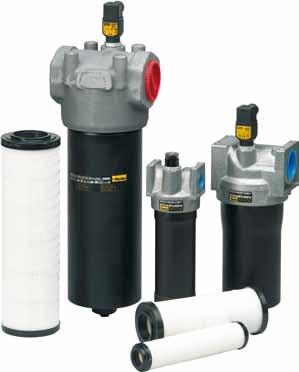 specified with Microglass lll or Ecoglass lll filter media. Maximum pressure 7 bar. Maximum flow 6 l/min. Excellent performance value from a globally proven, reliable medium pressure filter.