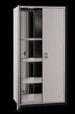 HD-DD Double Door eries - Unique design allows cabinet to be accessed from both sides. apacity: 1,000 lbs. per shelf.