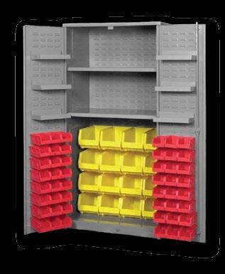 Options: Extra bins, steel door shelves, extra shelves, 6 H legs, suffix (-L).