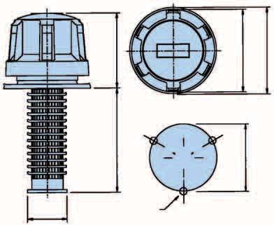 Reservoir Equipment Filler Breather Filters Option 3 Filler Breathers (3 Hole Installation) 63.5 46 Ø5.
