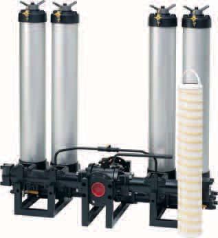 Medium Pressure Filters 3 Eco Series Features & Benefits Features Modular filter system Duplex type systems with selecting valve Bypass assembly in the filter cover Large filtration area Air bleed