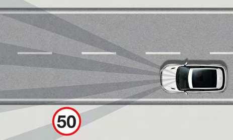 The following signs are detected: speed limit signs, no-overtaking signs, variable overhead speed signs and traffic signs with extra information such as reduced speeds for wet