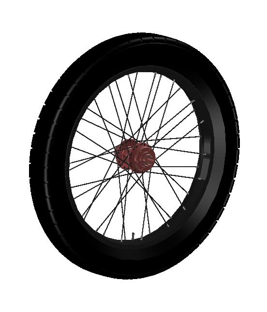Wheel set - 0'', front, 0mm disc hub, inc..'' tyre Part Number: WHE0 Version:.0 TYR0608 Tyre - 0'' x.