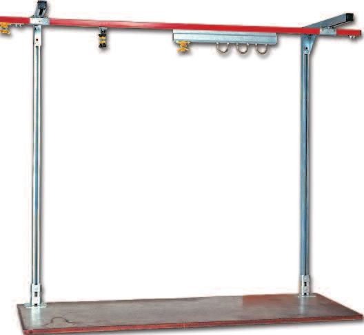 ench Tidy Kit & ench Mounted Swinging rm Three complete ench Tidy Kits to suit 1.5m, 2m and 2.5m bench widths with flexibility of mounting in height and spacing of upright supports.