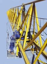 10. Maintenance - Access The catwalk in the jib allows risk-free access beyond the
