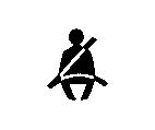 When the vehicle is started, this light flashes and a chime may come on to remind the driver to fasten their safety belt.