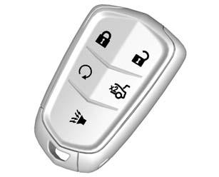 Keys, Doors, and Windows 2-3 With Remote Start Shown, Without Similar Q (Lock): Press to lock all doors. The turn signal indicators may flash and/or the horn may sound to indicate locking.